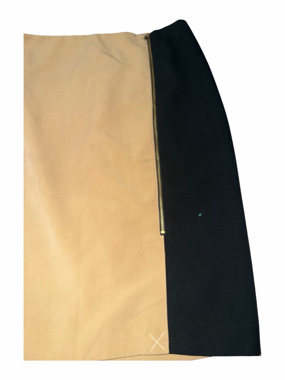 Ann Taylor Tan and Black Two-Tone Pencil Skirt